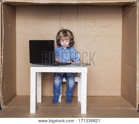 Sad Boy Working In A Corporate Office, Small Businessman