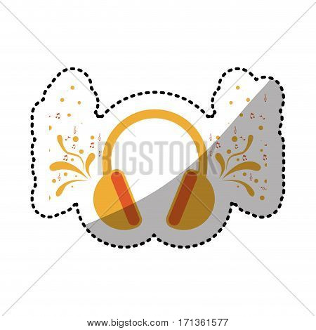 headphone icon stock image, vector illustration design