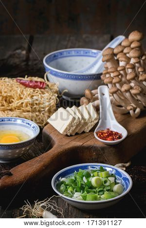 Ingredients For Asian Soup Ramen