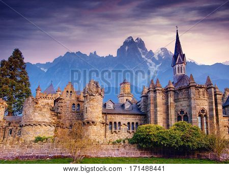 Ancient castle. Fantastic views the beauty of the world Germany Europe