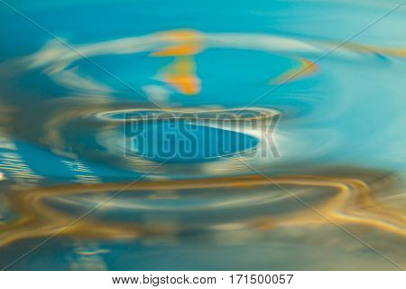 Abstract Macro Of Moving Waves On Luquid