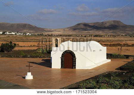 The Small Church La Ermita In El Cotillo