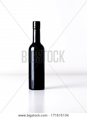 black bottle perfect for oil, wine, vinegar