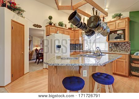 Bright Colorful Rambler Kitchen Room Design