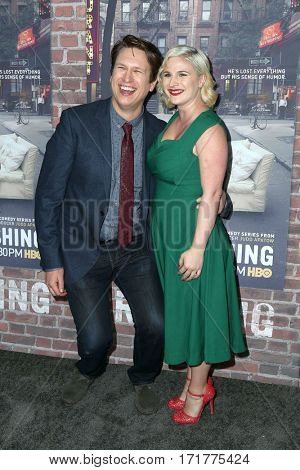 LOS ANGELES - FEB 15:  Pete Holmes, Valerie Chaney at the 