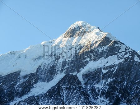 Snow Covered Mountain Peak