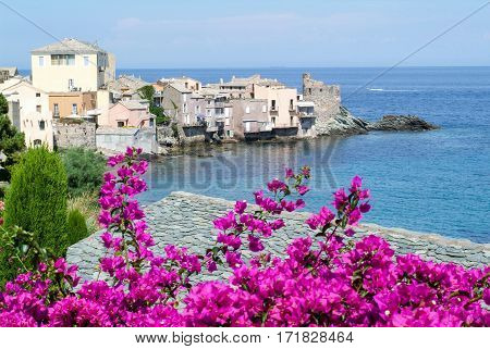 The village of Erbalunga on Corsica island France