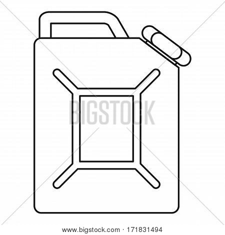 Jerrycan icon. Outline illustration of jerrycan vector icon for web