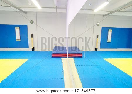 Interior of a boxing hall