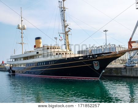 Yachts Moored In The Ligurian Port