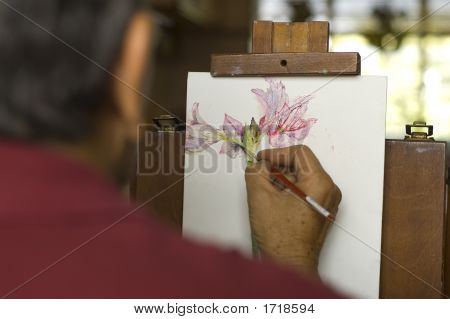 Pintura de la flor