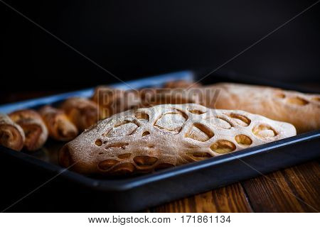 bread shaped in the form of home baking