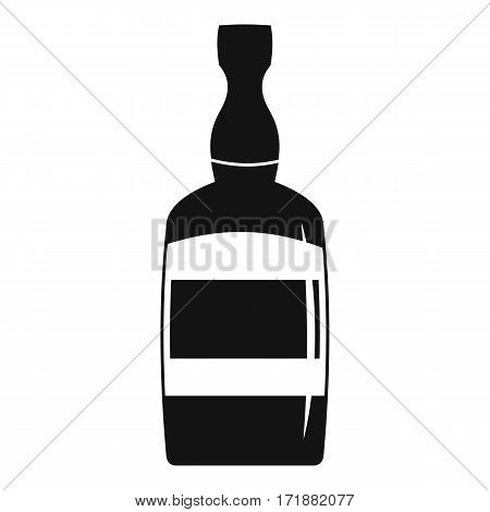 Brandy bottle icon. Simple illustration of brandy bottle vector icon for web