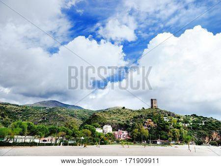 Beach And Port Of Marina Di Camerota, Italy