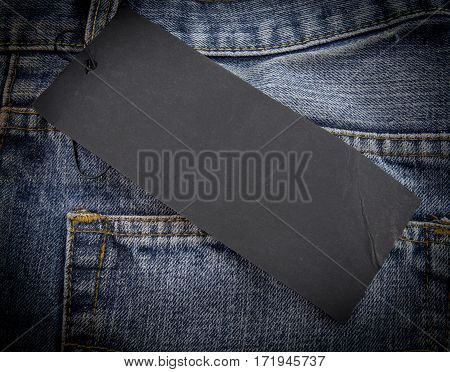 Blue Jeans With Tags.