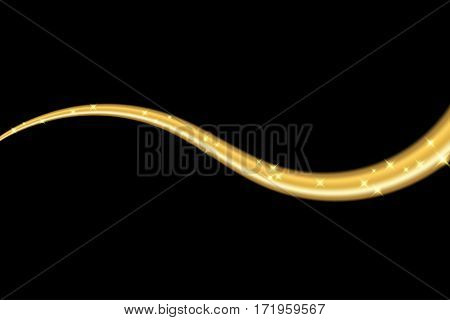 Gold Wave Ribbon