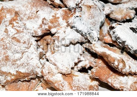 Ciacchiere are a typical Italian sweets usually prepared during the period of Carnival