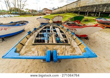 Colorful Boats On The Beach