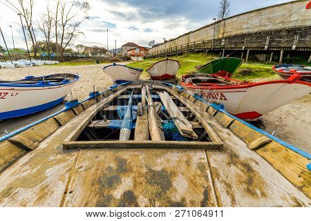 Colorful Boats On The Beach