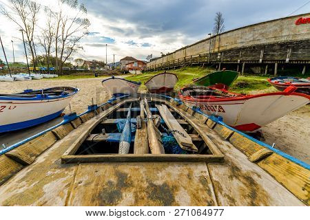 Colorful Boats On The Beach