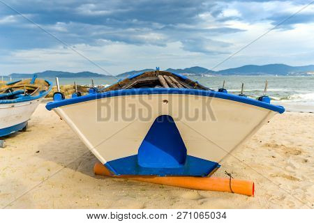 Colorful Boats On The Beach