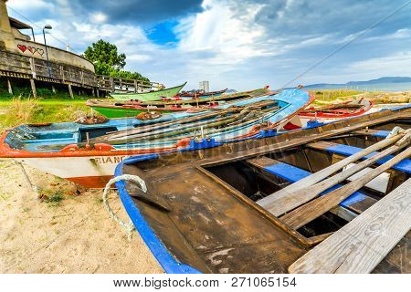 Colorful Boats On The Beach