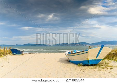 Colorful Boats On The Beach