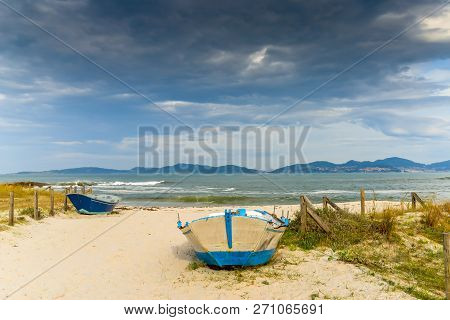Colorful Boats On The Beach