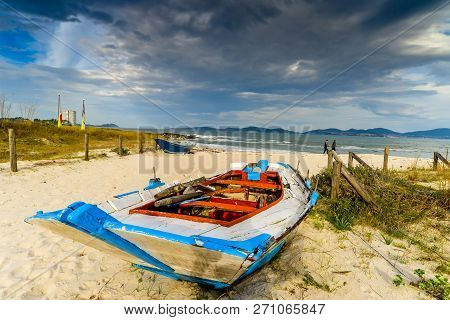 Colorful Boats On The Beach