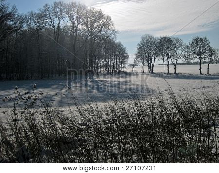 Zima auf der Insel Ruegen