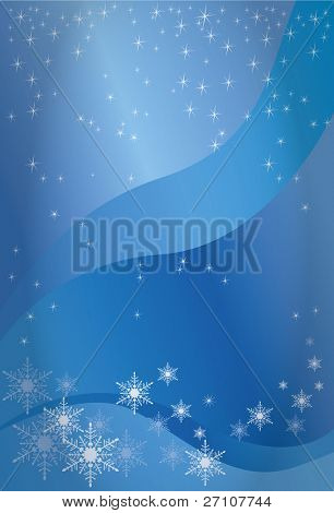 Winter achtergrond (volledig bewerkbare Vector afbeelding)