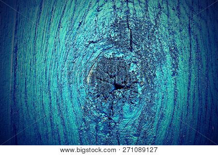 Blue Painted Spruce Wood Plank, Architectural Exture For Your Design