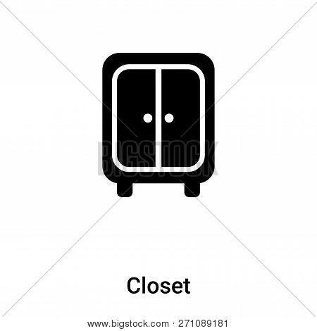 Closet Icon In Trendy Design Style. Closet Icon Isolated On White Background. Closet Vector Icon Sim