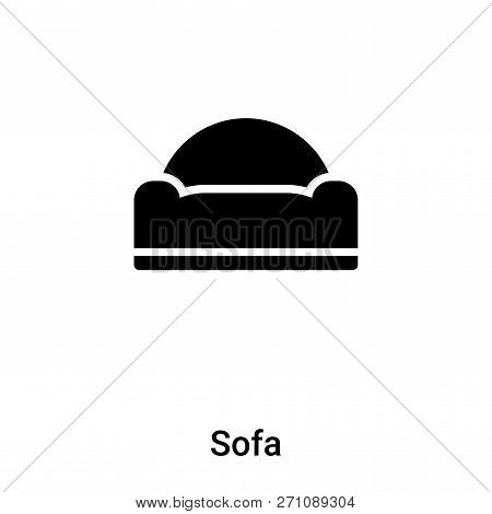 Sofa Icon In Trendy Design Style. Sofa Icon Isolated On White Background. Sofa Vector Icon Simple An
