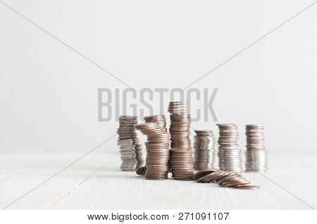 Piles Of American Cents