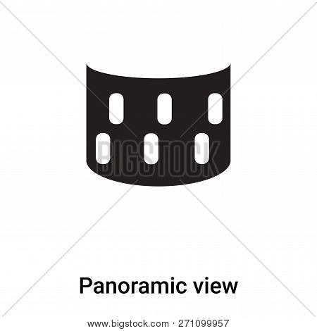 Panoramic View Icon In Trendy Design Style. Panoramic View Icon Isolated On White Background. Panora