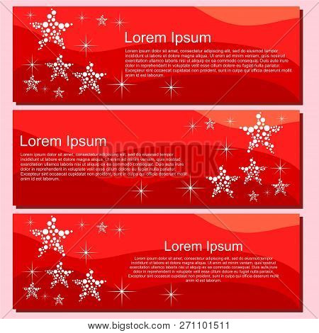 Red Christmas Simple Banner Design Image Vector