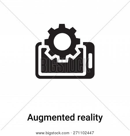 Augmented Reality Icon In Trendy Design Style. Augmented Reality Icon Isolated On White Background. 