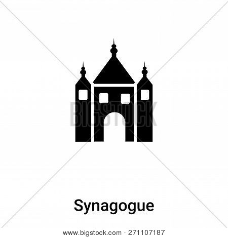 Synagogue Icon In Trendy Design Style. Synagogue Icon Isolated On White Background. Synagogue Vector