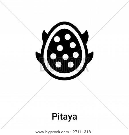 Pitaya Icon In Trendy Design Style. Pitaya Icon Isolated On White Background. Pitaya Vector Icon Sim