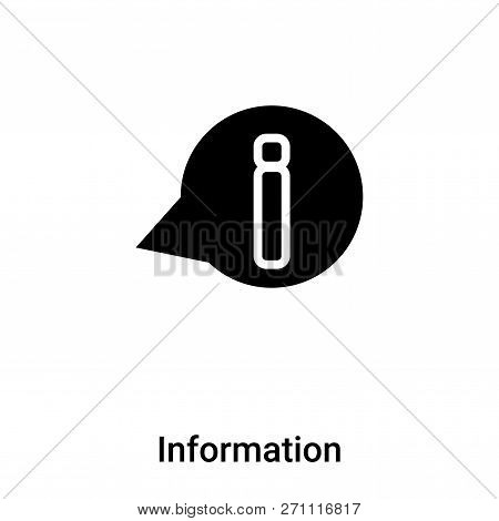 Information Icon In Trendy Design Style. Information Icon Isolated On White Background. Information 