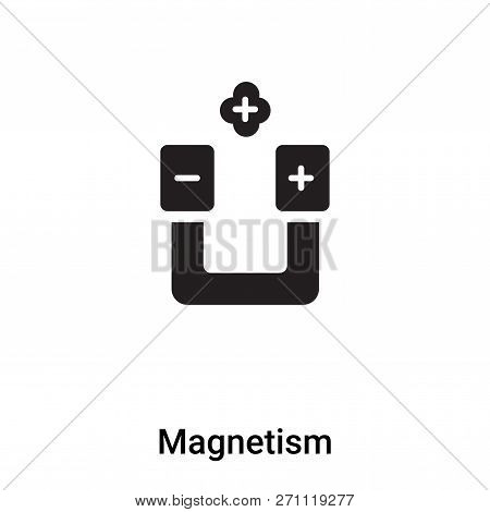 Magnetism Icon In Trendy Design Style. Magnetism Icon Isolated On White Background. Magnetism Vector