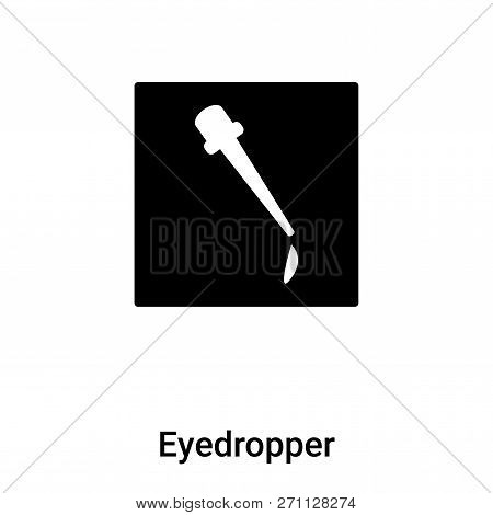 Eyedropper Icon In Trendy Design Style. Eyedropper Icon Isolated On White Background. Eyedropper Vec