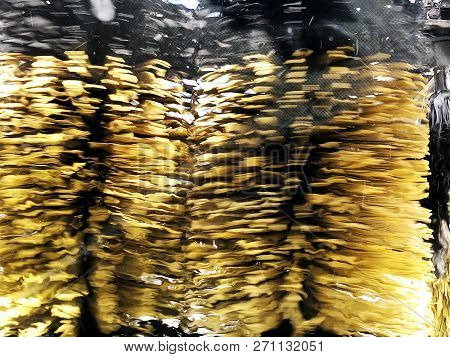 Carwash Brushes, Shot From Inside Of Car
