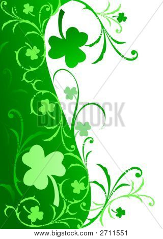 Fancy Shamrock Border