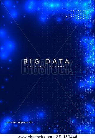 Big Data Background. Technology For Visualization, Artificial Intelligence, Deep Learning And Quantu