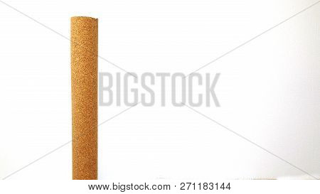 Natural Cork Substrate On The Floor With Laminate