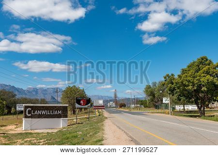 Clanwilliam, South Africa, August 22, 2018: The Entrance To Clanwilliam In The Western Cape Province