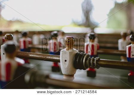 Foosball Player In Outer Play Game Exterior