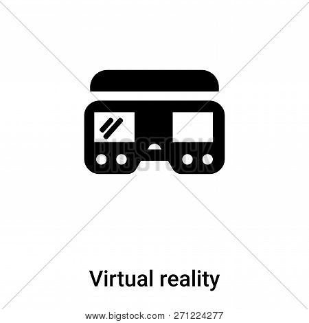 Virtual Reality Icon In Trendy Design Style. Virtual Reality Icon Isolated On White Background. Virt